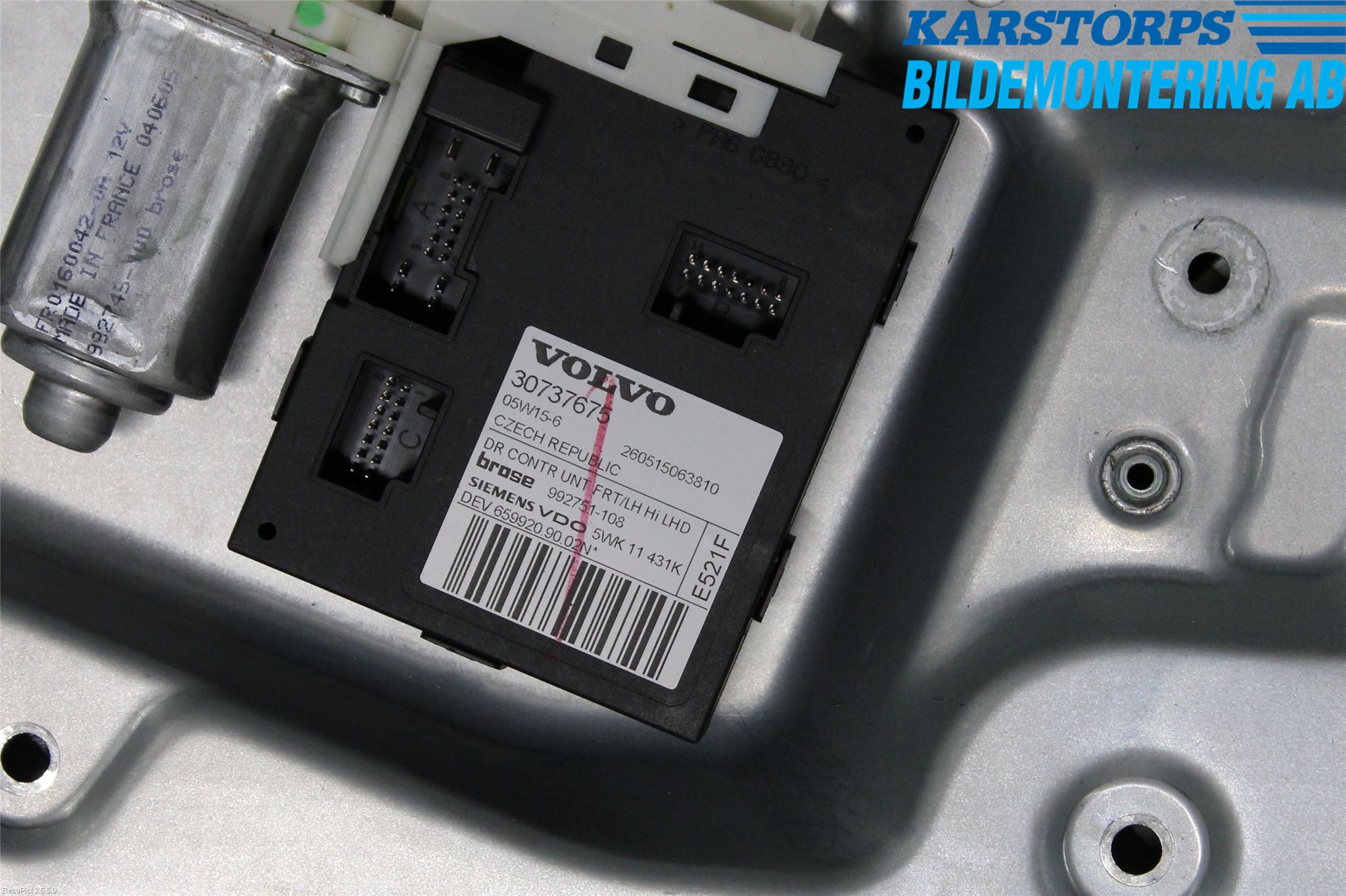 Volvo S40 04-07 Fönsterhiss El Kompl