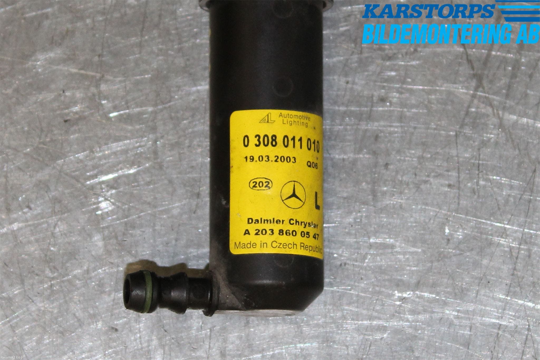 Mercedes-Benz MB C (203) 00-07 Spolarmunstycke Strålkastare