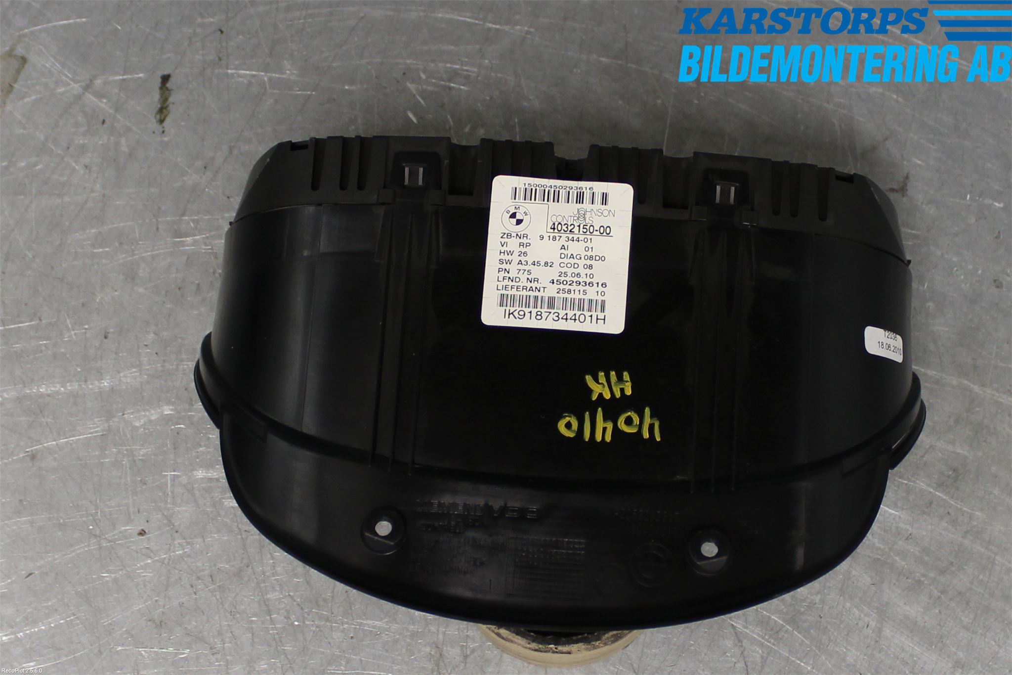BMW 3 E90/91 SED/TOU 05-12 Instrument Komb