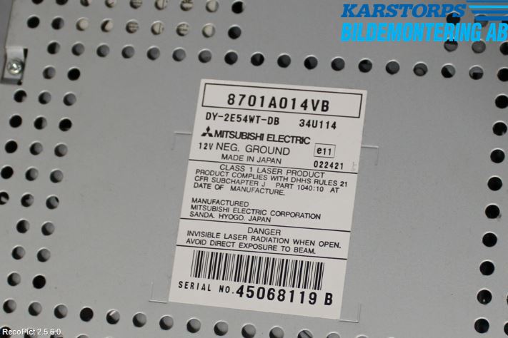 Mitsubishi GRANDIS Cd Radio - Multimediapanel