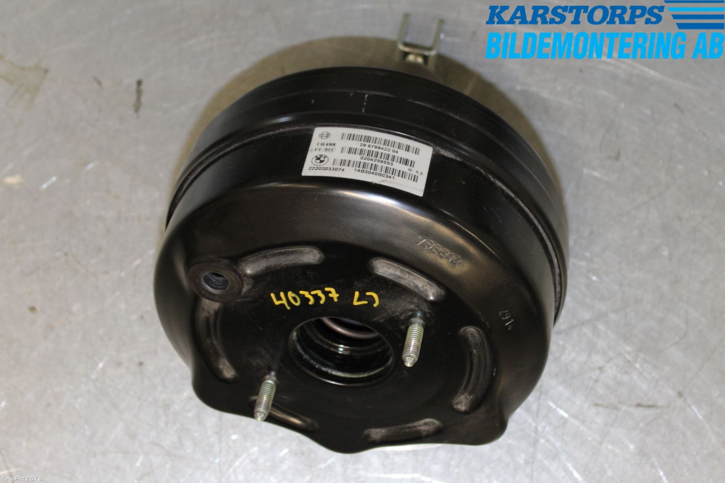 BMW 3 F30/F31/F80 12-19 Bromsservo