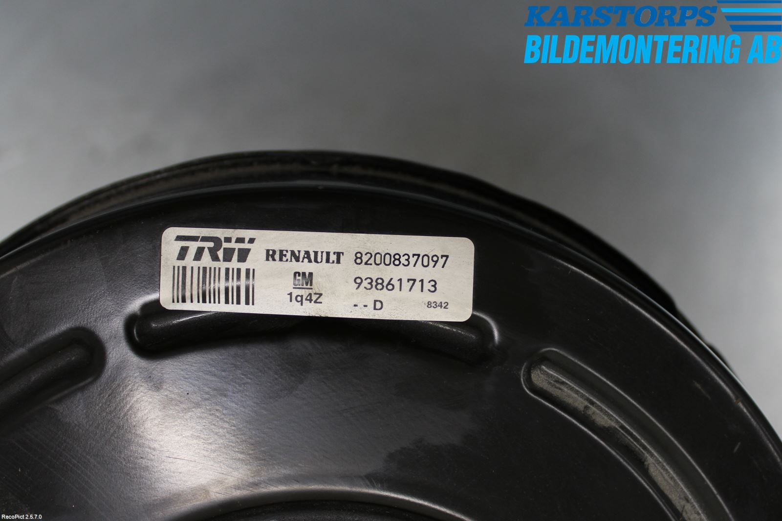 Renault TRAFIC   02-14 Bromsservo