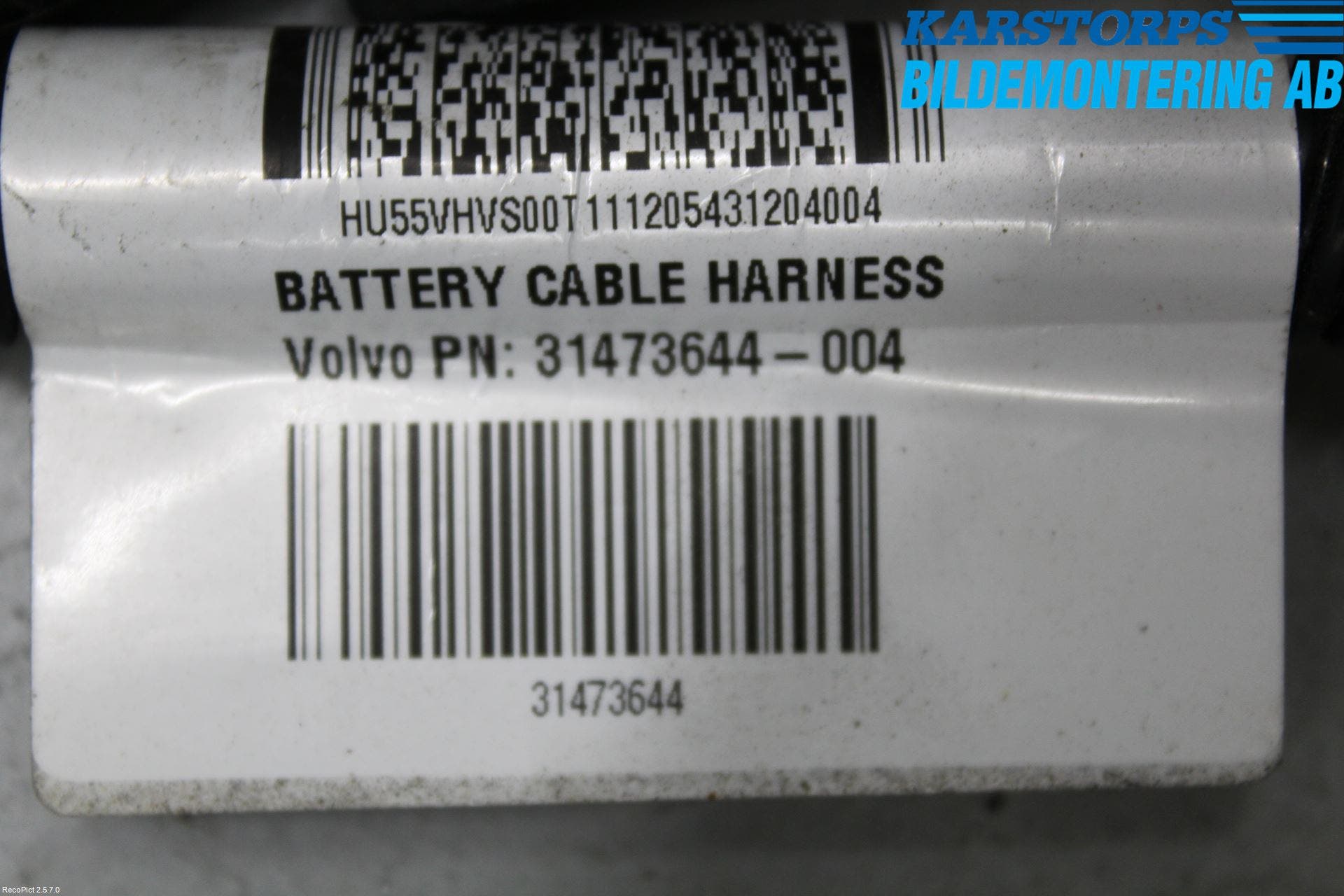 Volvo V70 14-16 Kabelhärva