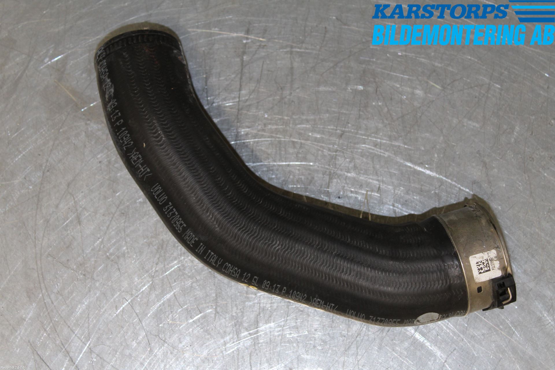 Volvo V70 14-16 Laddluft-Intercoolerrör