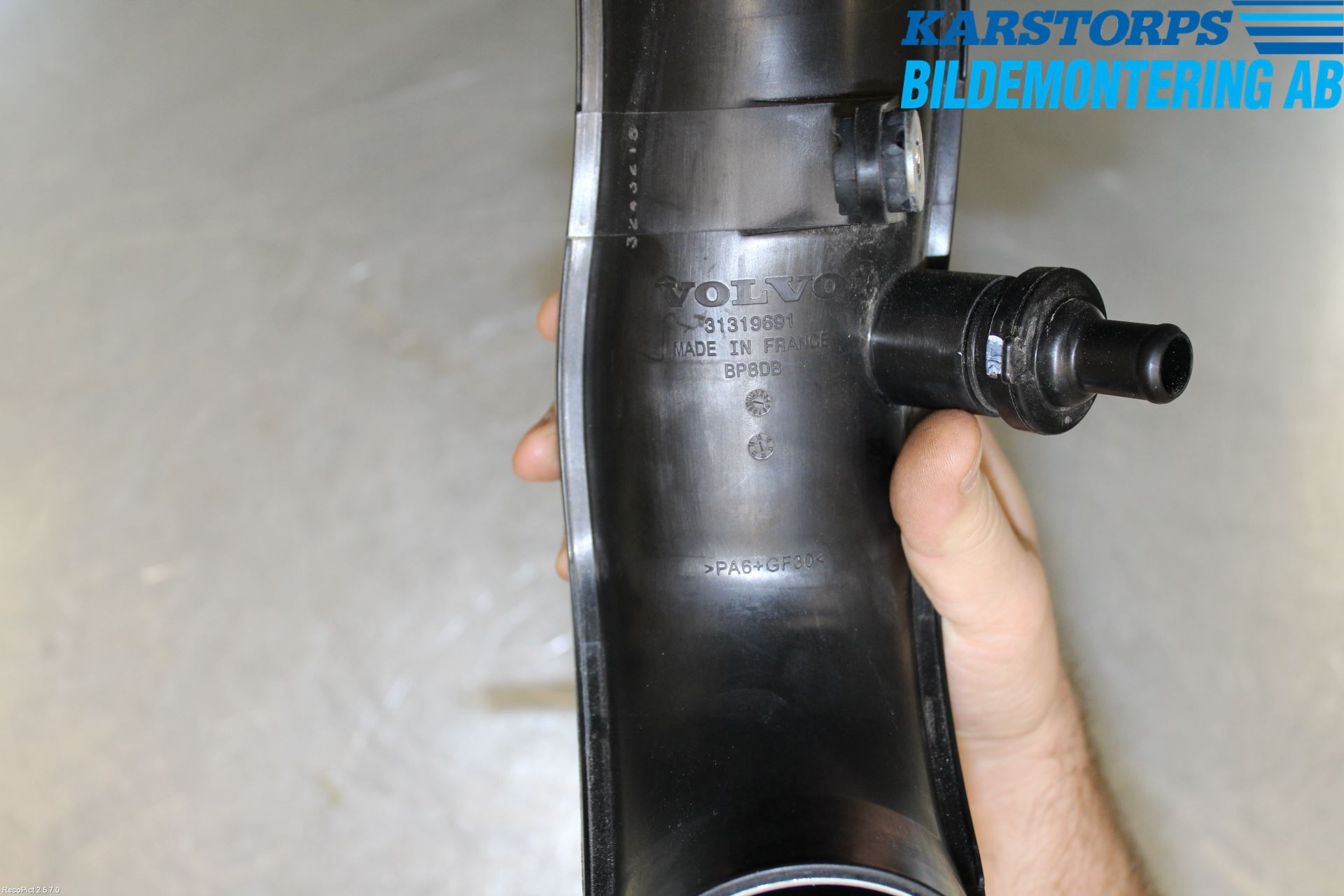 Volvo V70 14-16 Injgummibälg-Slang