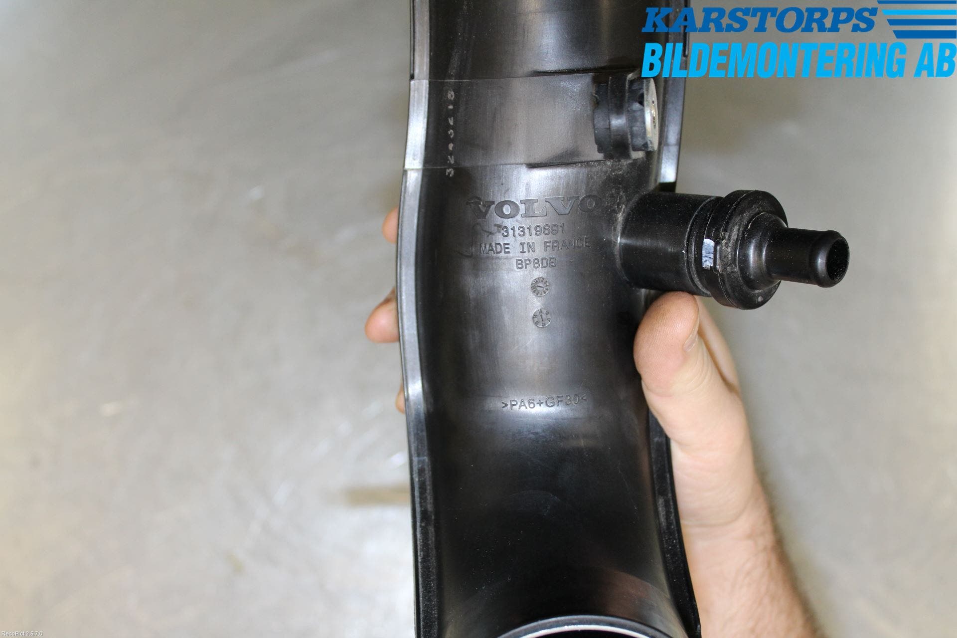 Volvo V70 14-16 Injgummibälg-Slang