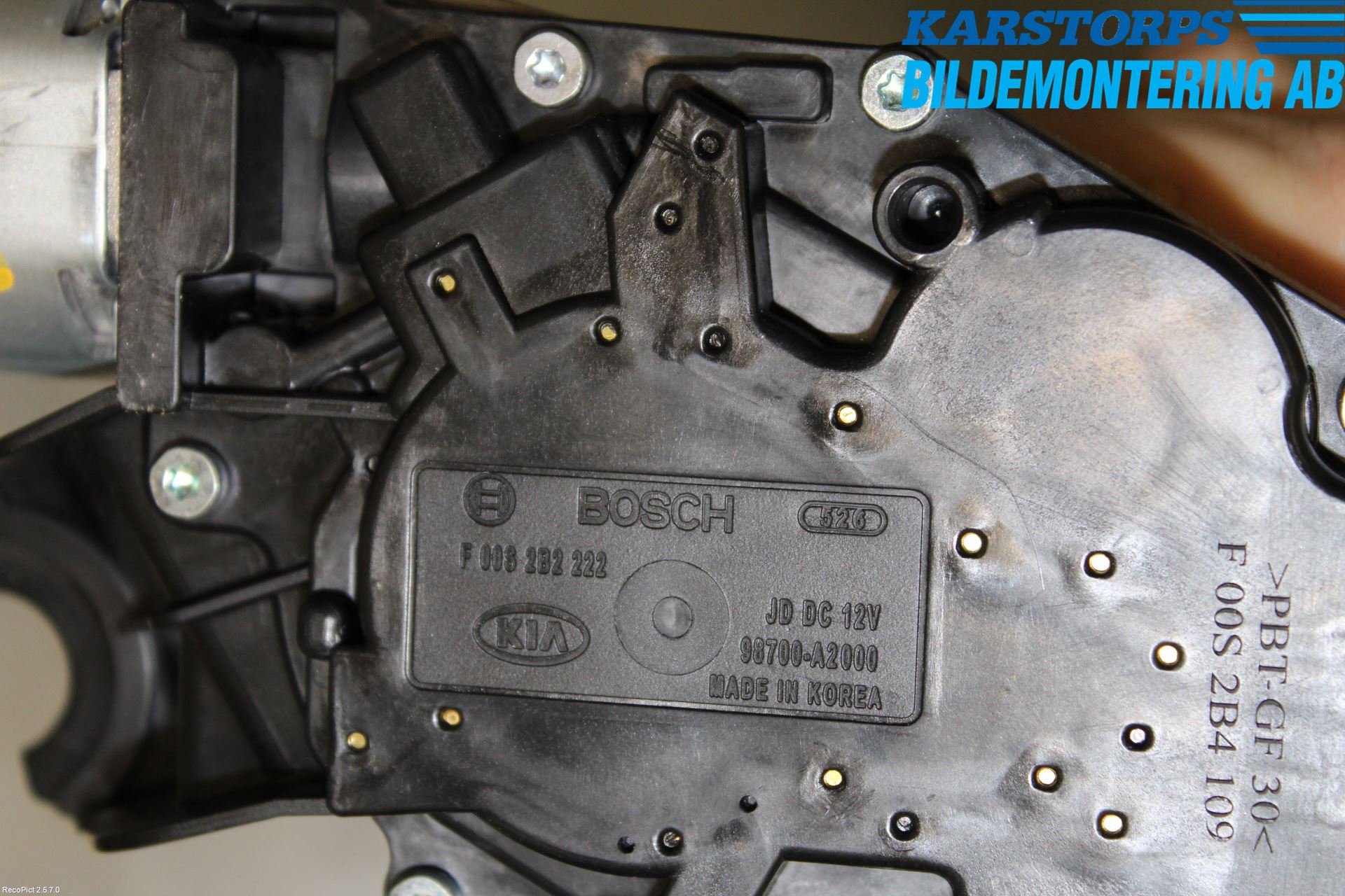 Kia CEED 12-18 Torkarmotor Baklucka