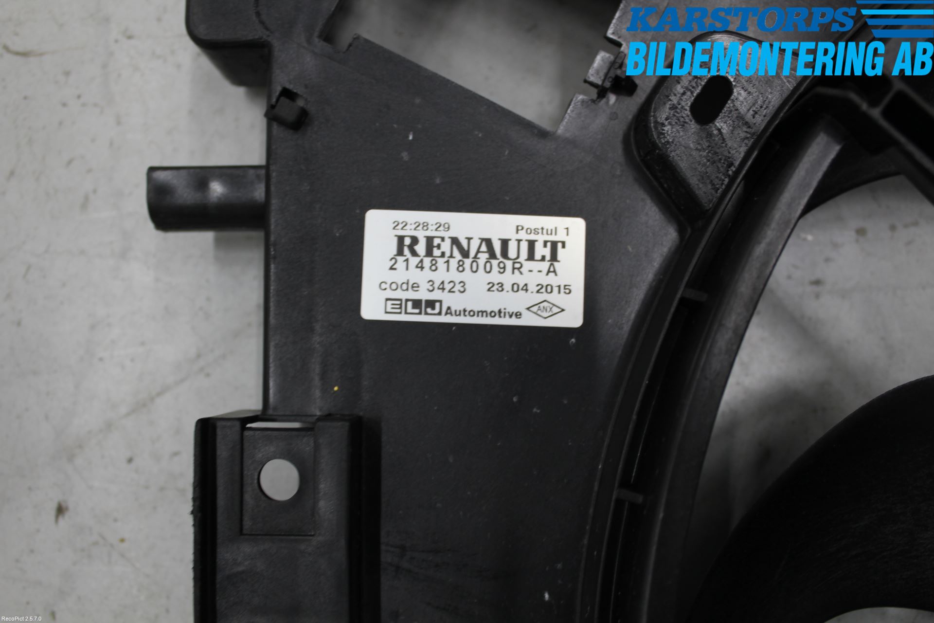 Dacia SANDERO/STEPWAY 13-20 Kylfläkt El