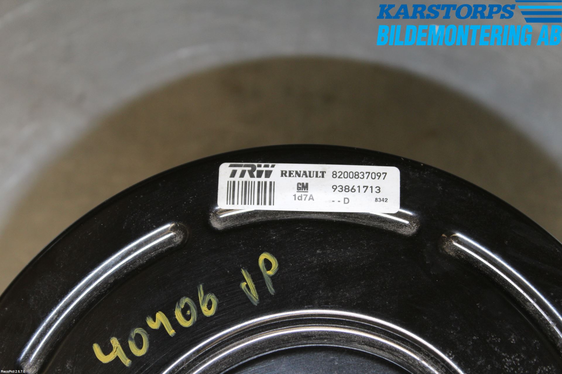 Renault TRAFIC   02-14 Bromsservo