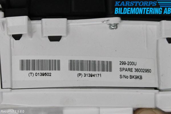 Volvo V40 12-19 Instrument Komb