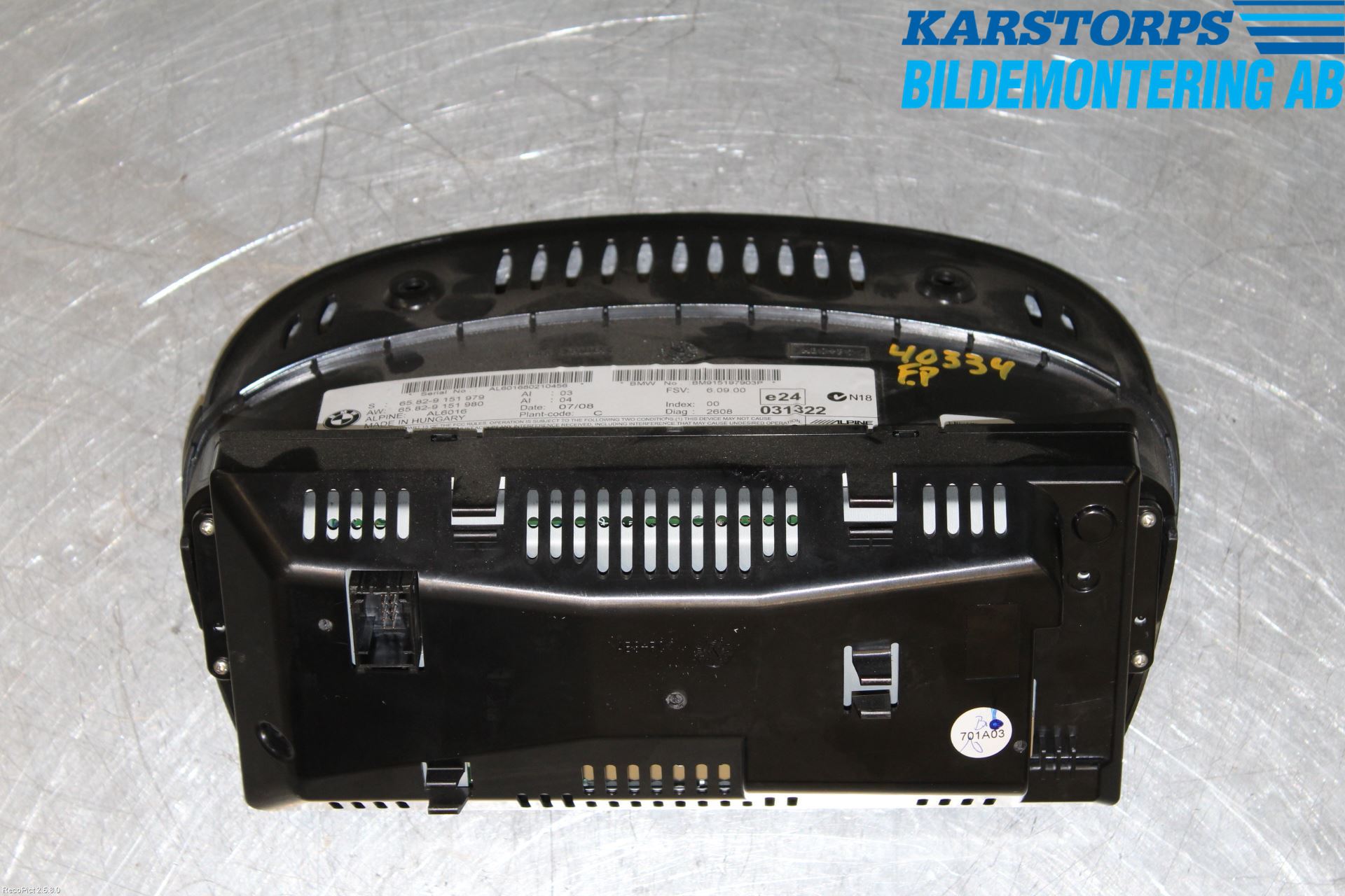 BMW 3 E92/93 Coupé/Cab 05-14 Multifunktionsdisplay