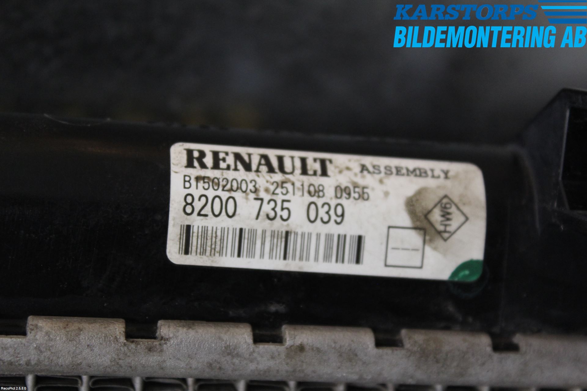 Dacia SANDERO 09-13 Kylare Man