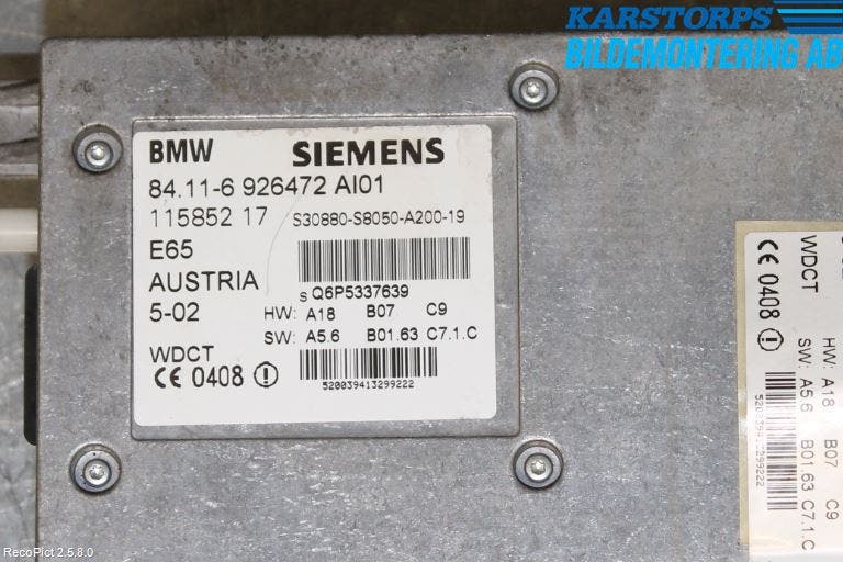 BMW 7 E65/66    00-08 Telefon