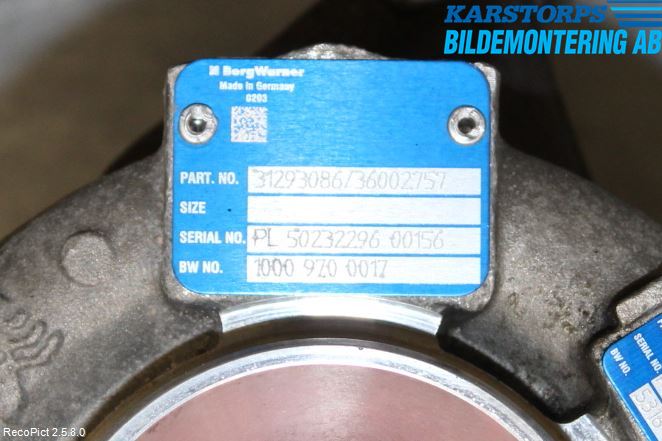 Volvo V60 14-18 Turboaggregat