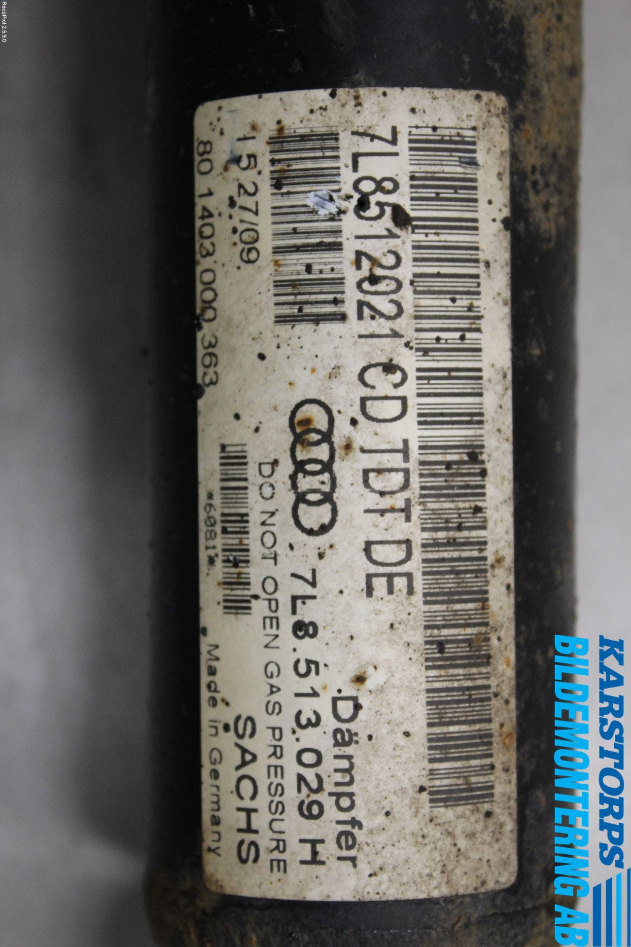 Audi Q7/SQ7 Fjäderben Bak Höger