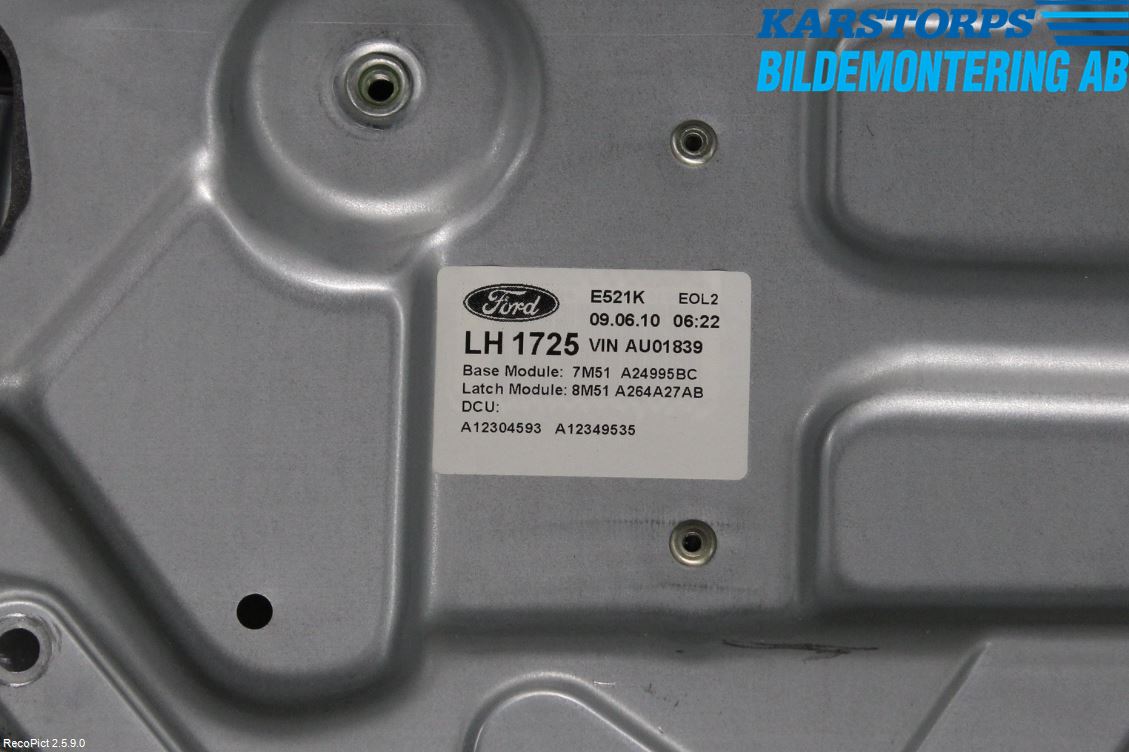 Ford FOCUS 08-11 Fönsterhiss El Kompl