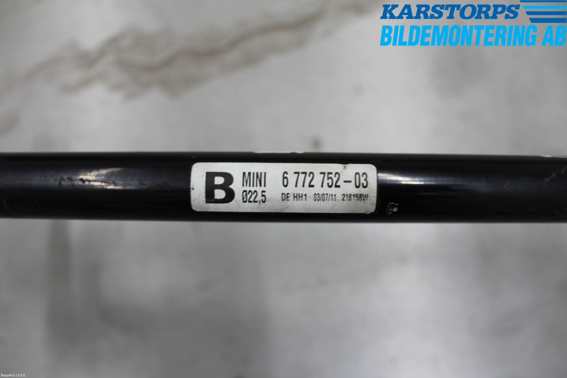 Mini COUPE R56 05-14 Krängningshämmare Fram