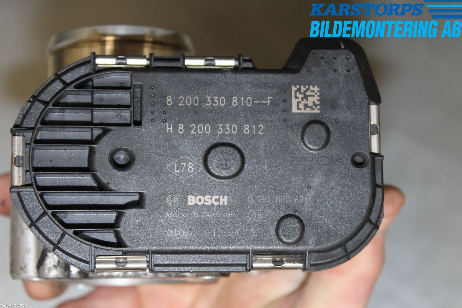 Renault TRAFIC   02-14 Injspjällhus