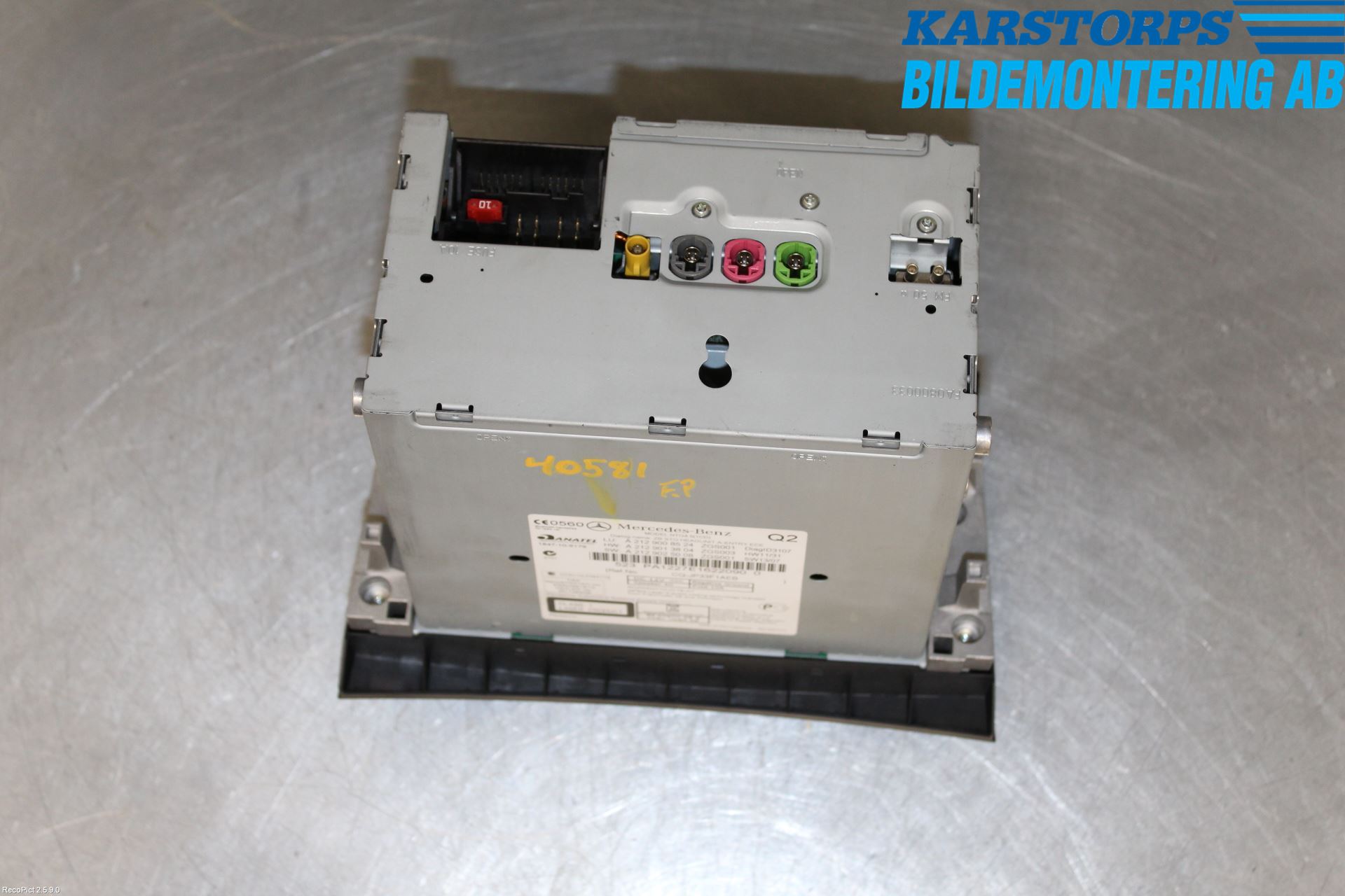 Mercedes-Benz MB E-KLASS (W212) 09-16 Cd Radio - Multimediapanel