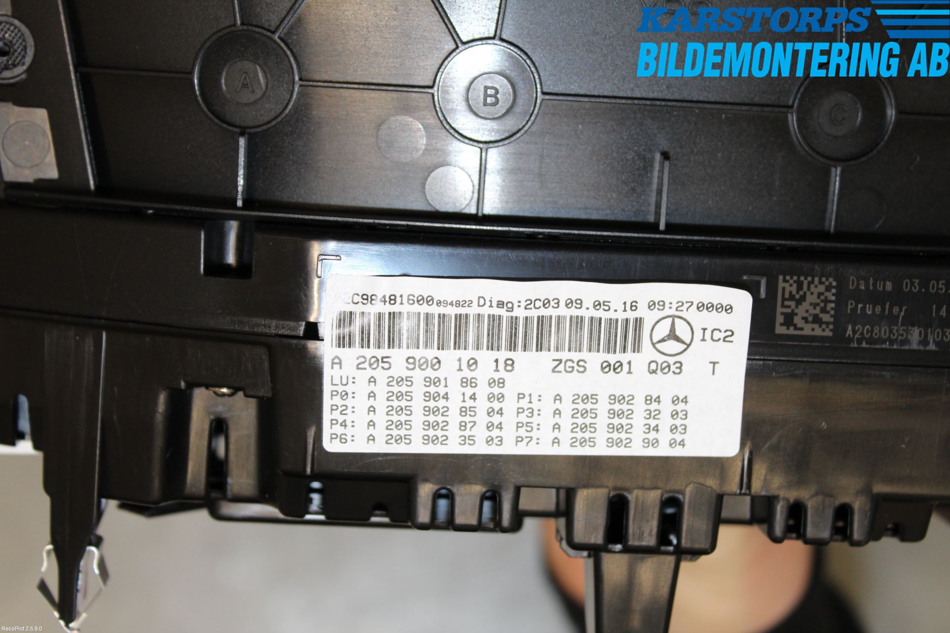 Mercedes-Benz MB C-KLASS (W205) 14-21 Instrument Komb