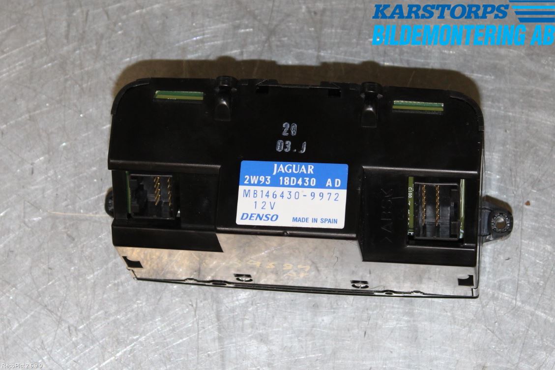 Jaguar XJ X350        03-09 Värmereglage