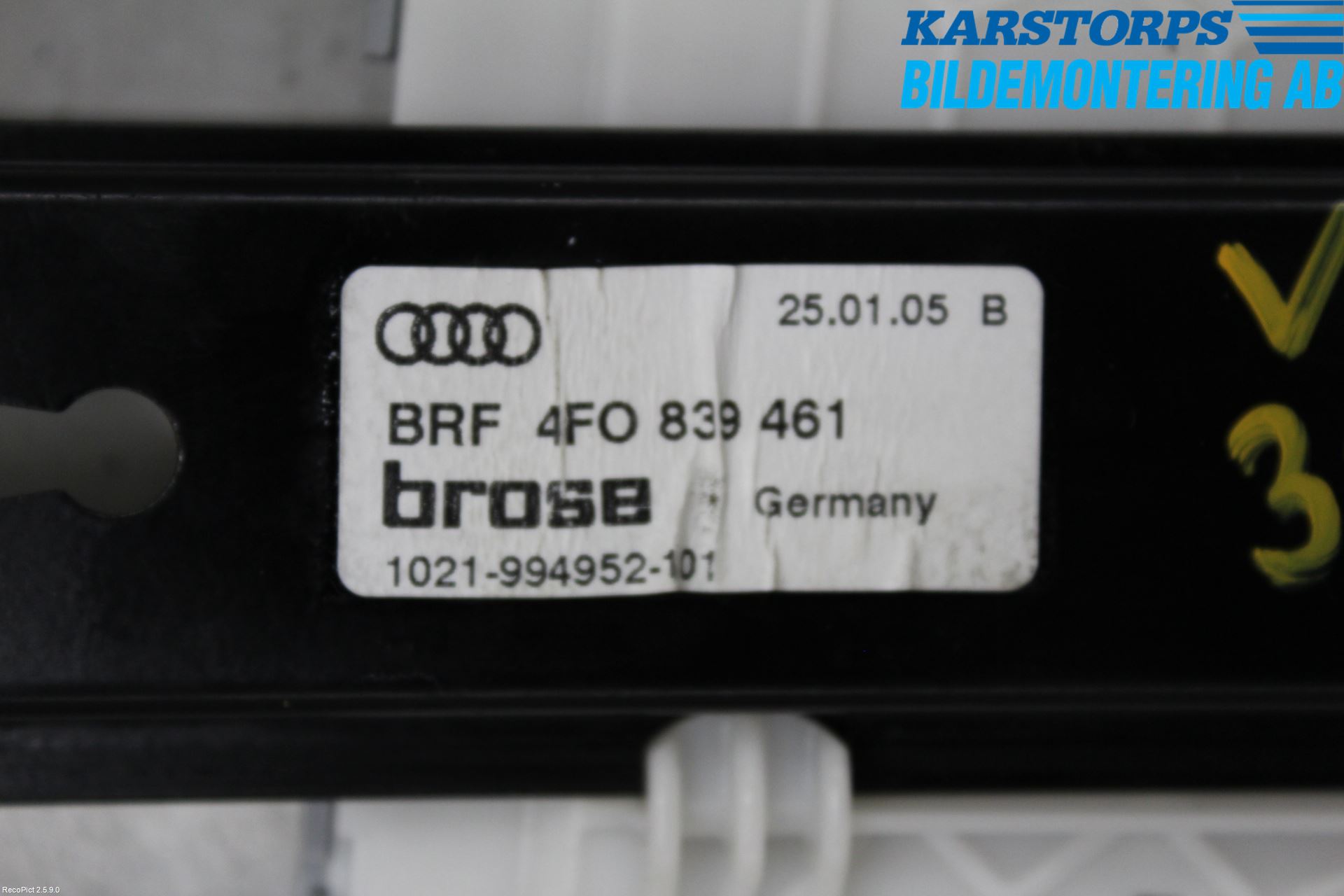 Audi A6/S6     05-11 Fönsterhiss El Kompl