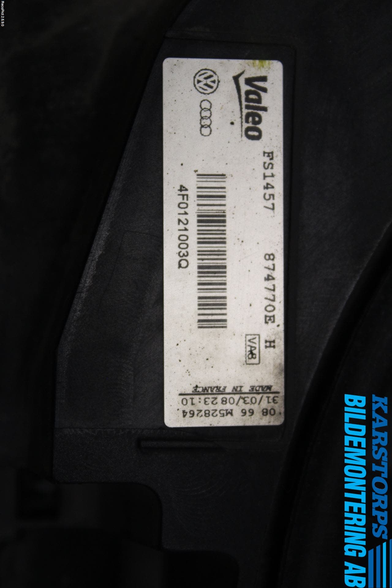 Audi A6/S6 05-11 Kylfläkt El