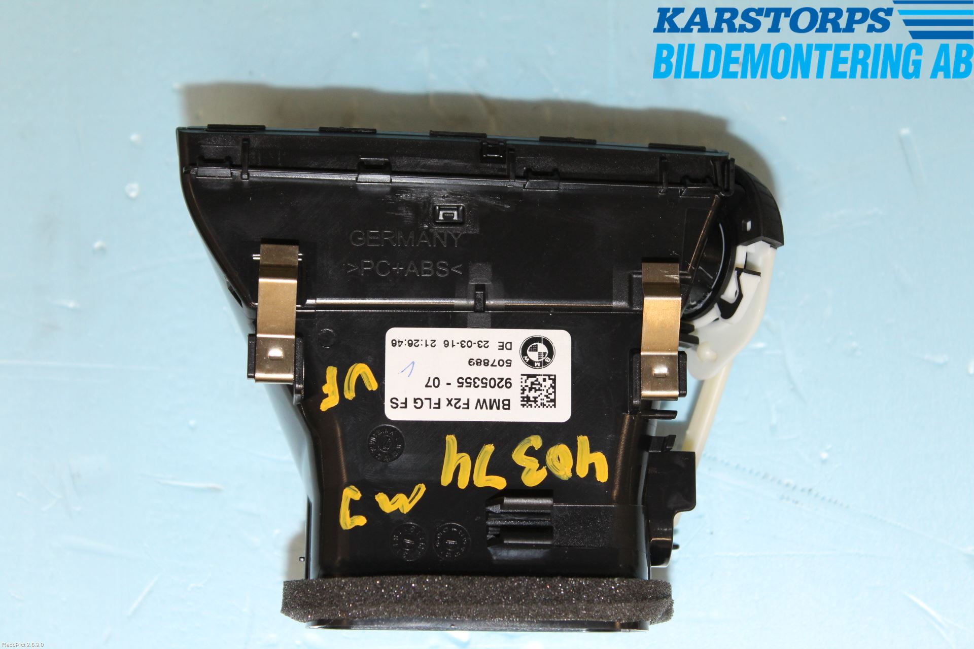 BMW 1 F20/F21 11-19 Defrosterkanal-Munstycke