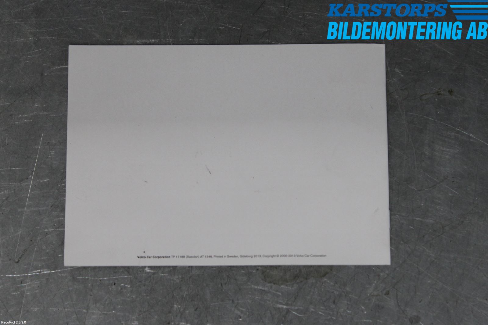 Volvo V70 14-16 Instruktionsbok