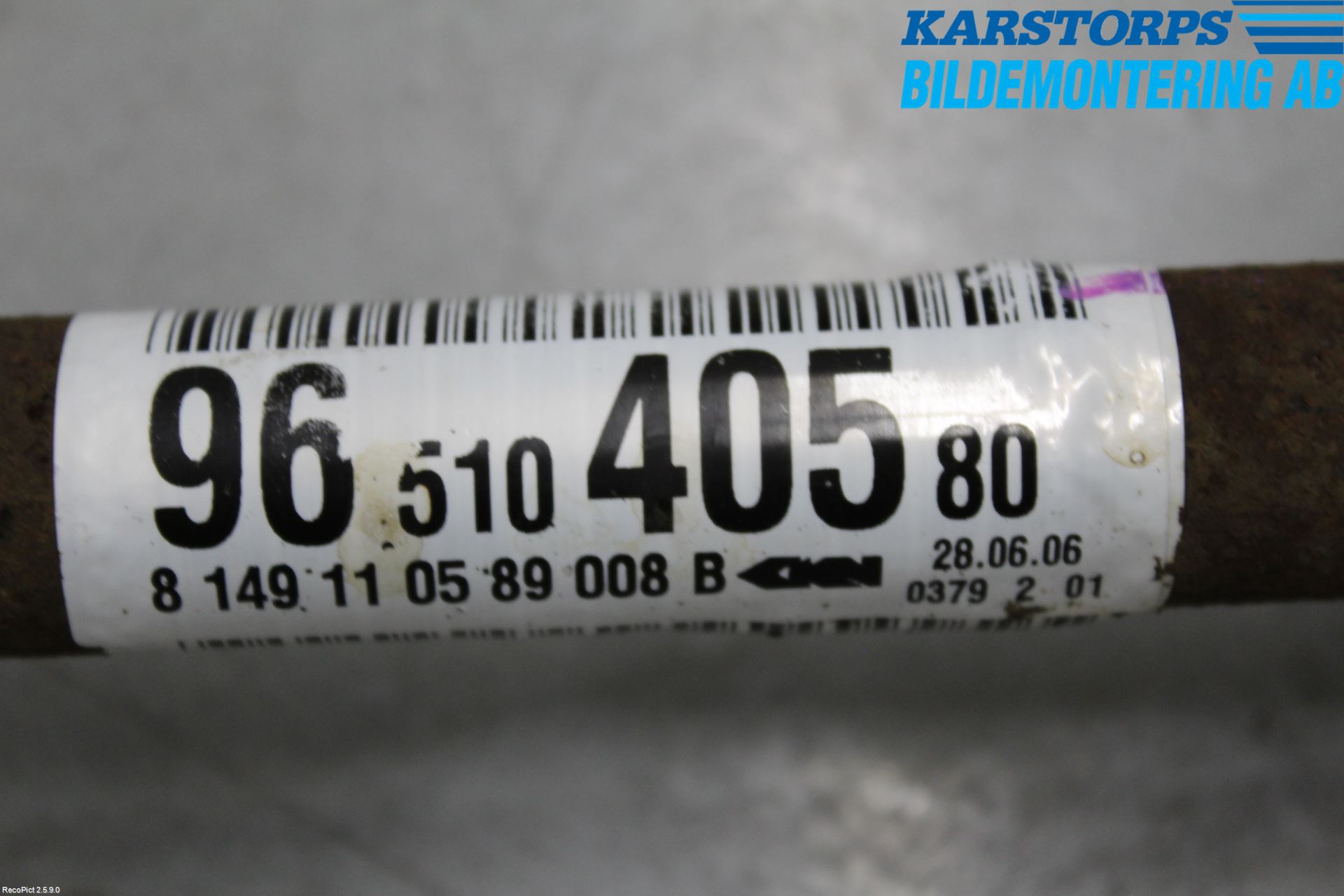 Peugeot 207 Drivaxel Fram Vänster