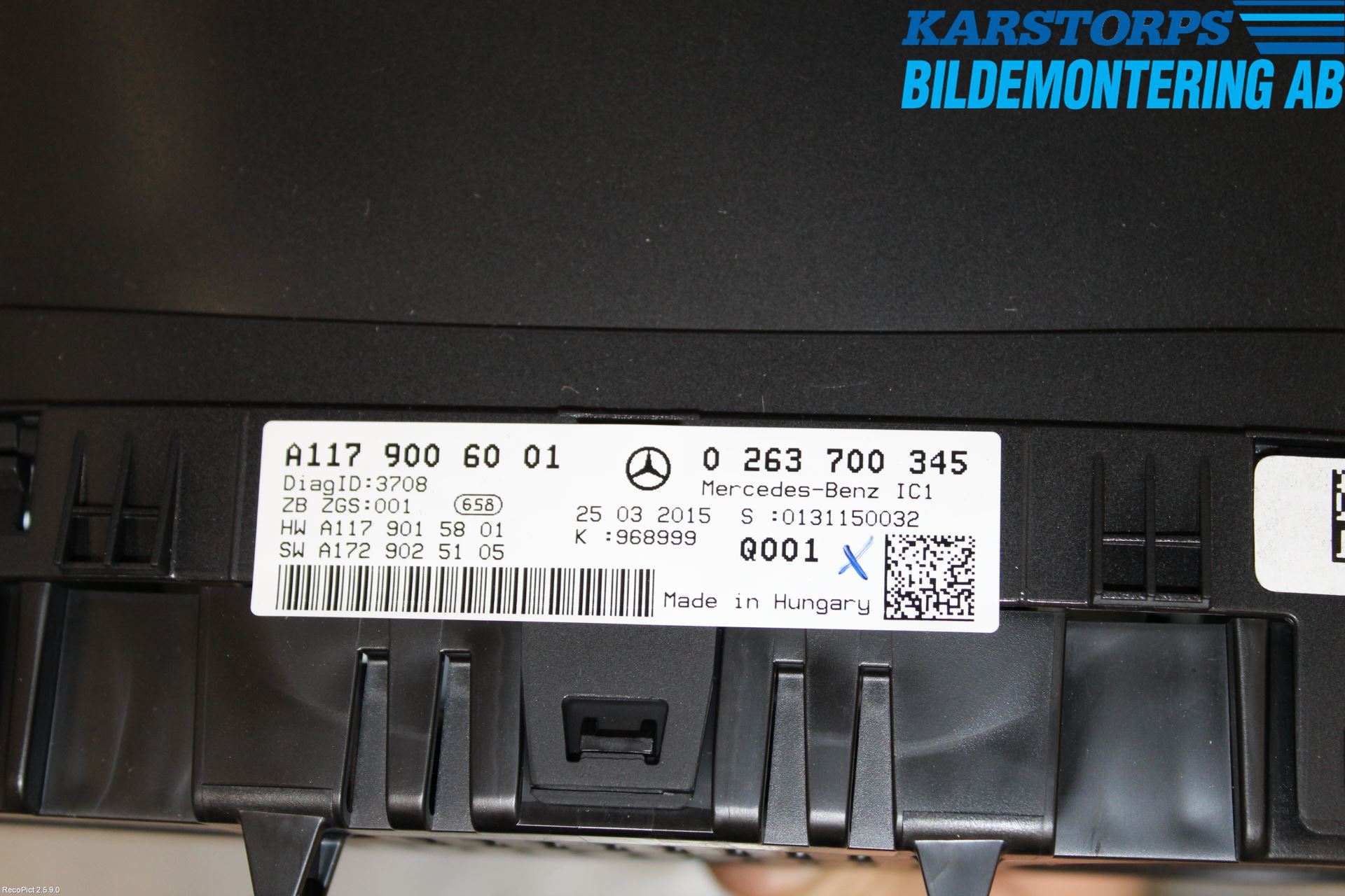 Mercedes-Benz MB CLA-KLASS (C117/X117) 13-19 Instrument Komb