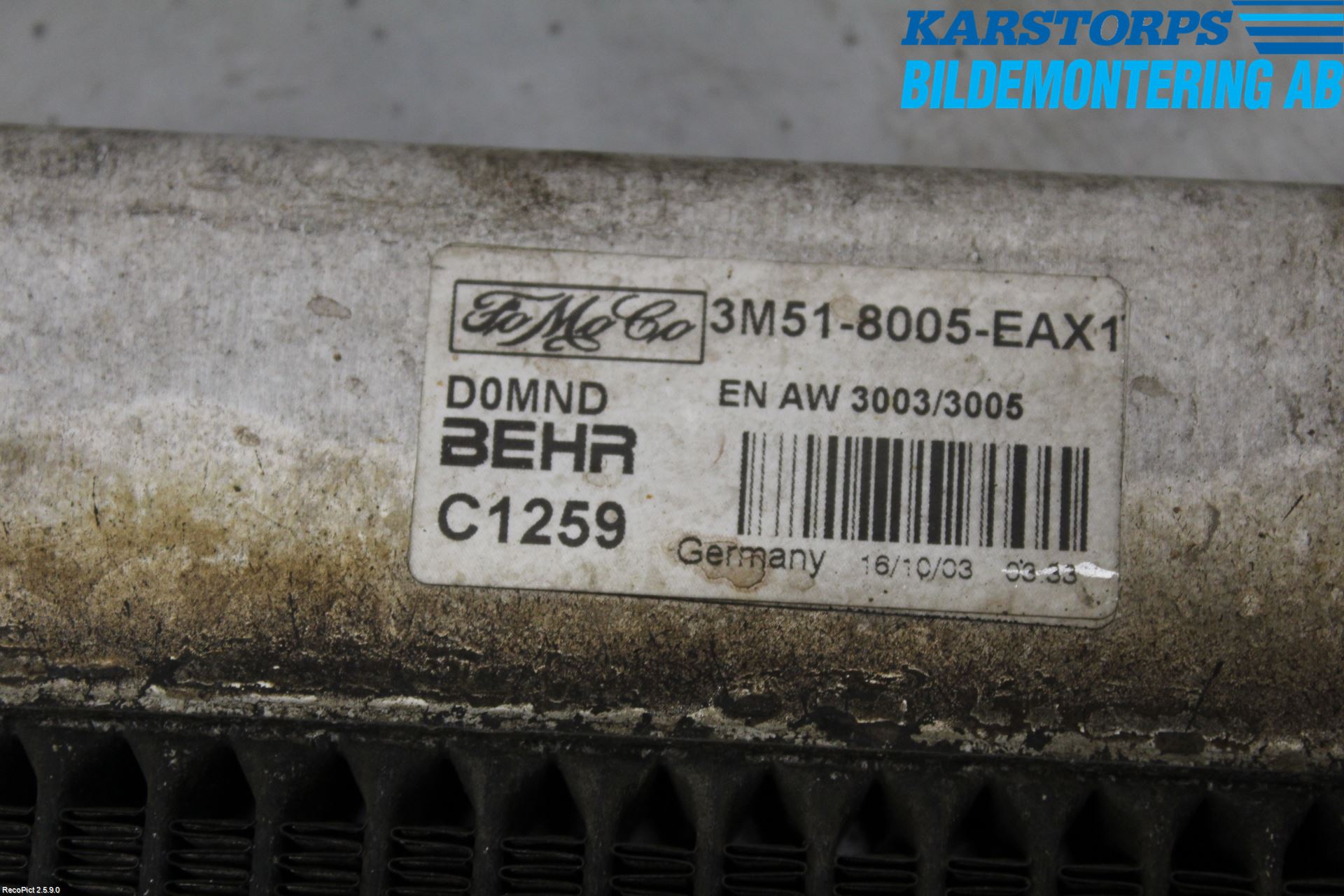 Volvo S40 04-07 Kylare Man