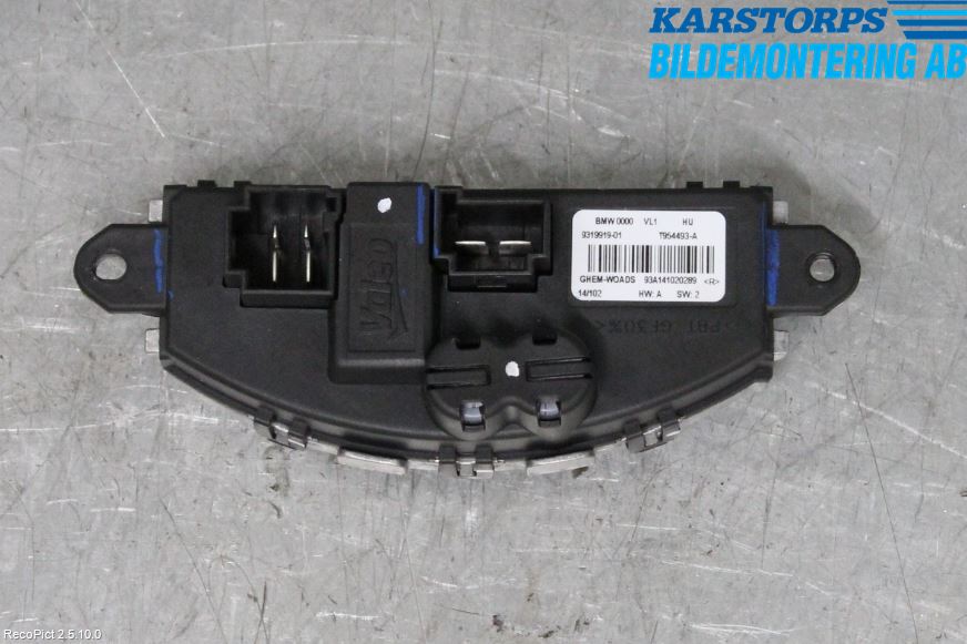 BMW 3 F30/F31/F80 12-19 Värmefläktsmotstånd