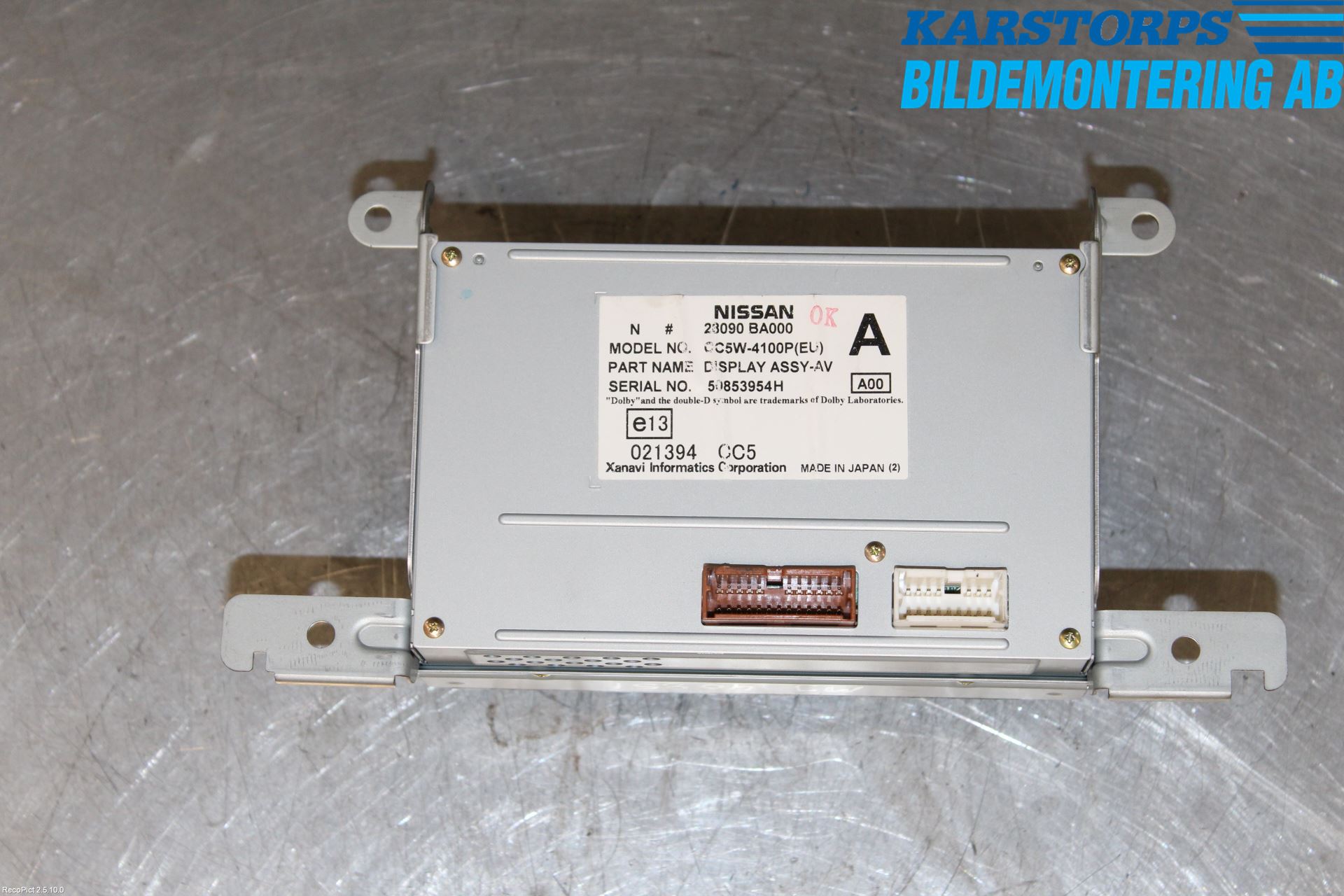 Nissan PRIMERA 02-07 Multifunktionsdisplay