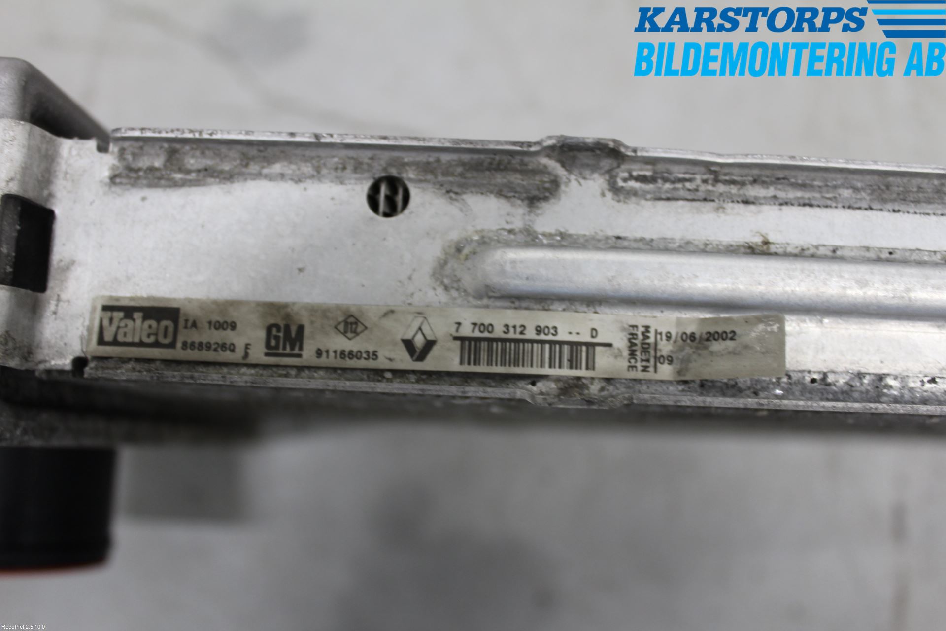 Renault TRAFIC   02-14 Laddluft-Intercooler Kyl