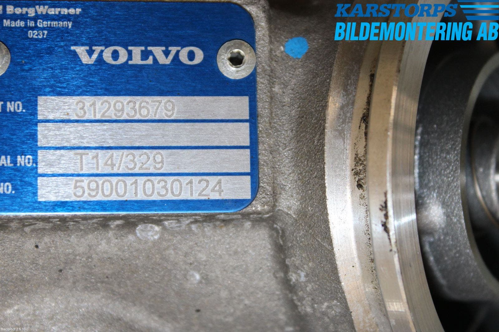 Volvo XC70 14-16 Laddluft-Intercoolerrör