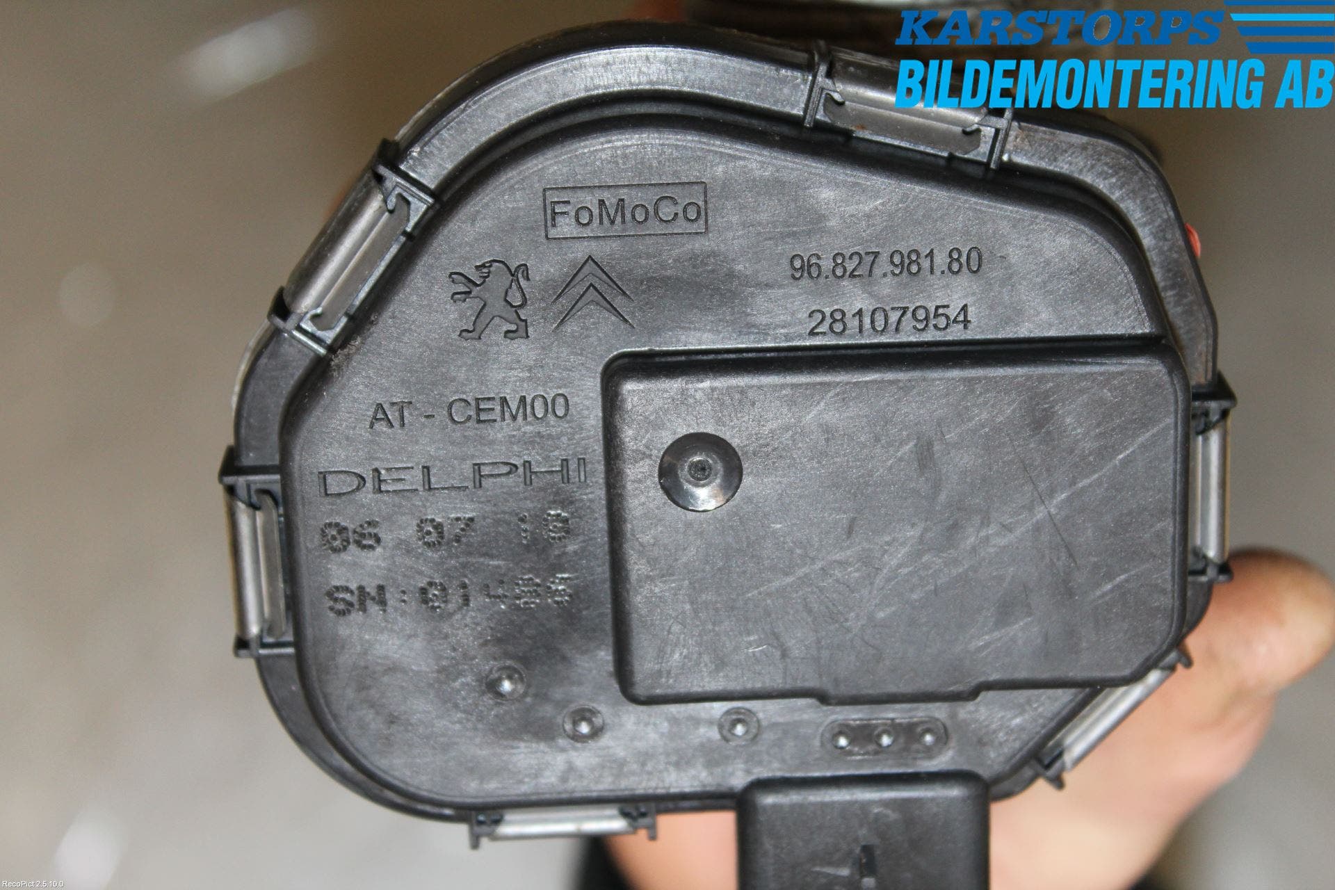 Volvo C30 10-13 Injspjällhus