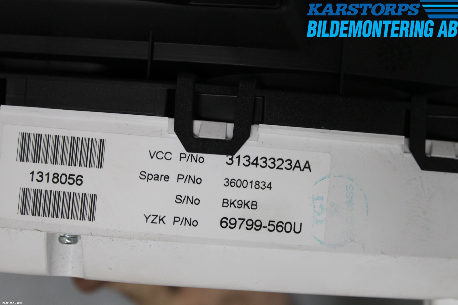 Volvo V60 11-13 Instrument Komb