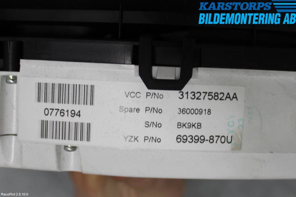 Volvo XC60 09-13 Instrument Komb