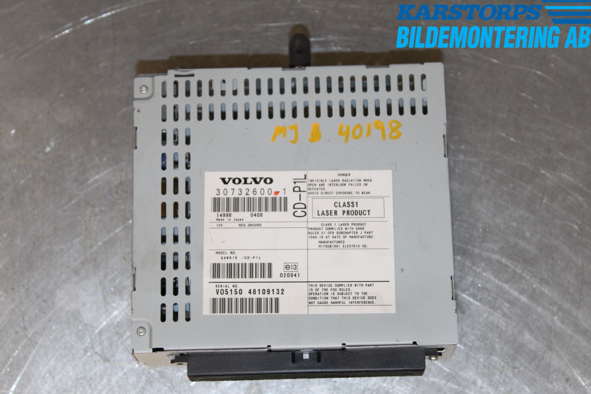 Volvo V50 04-07 Cd Radio - Multimediapanel