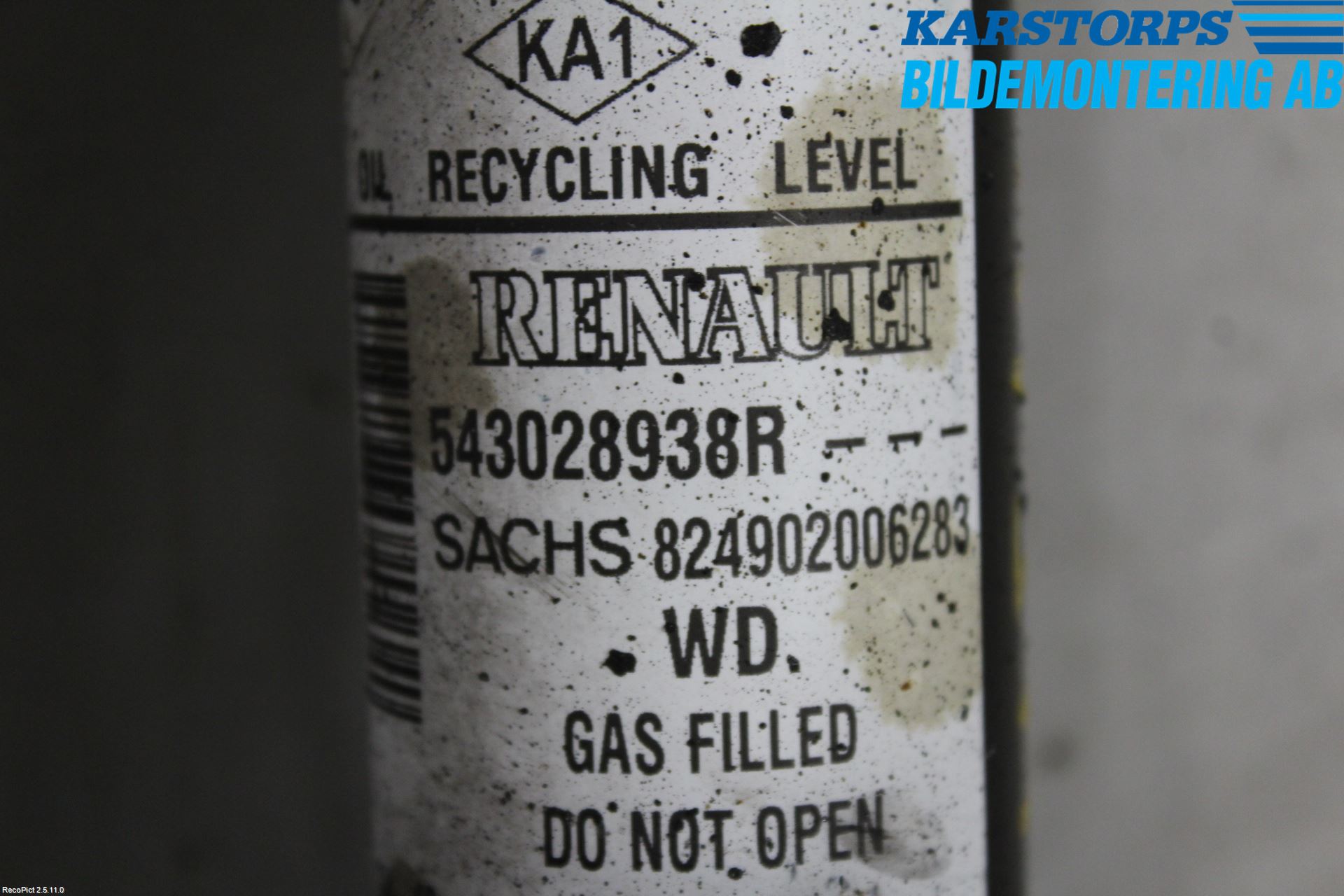 Dacia DOKKER 13- Fjäderben Fram Höger