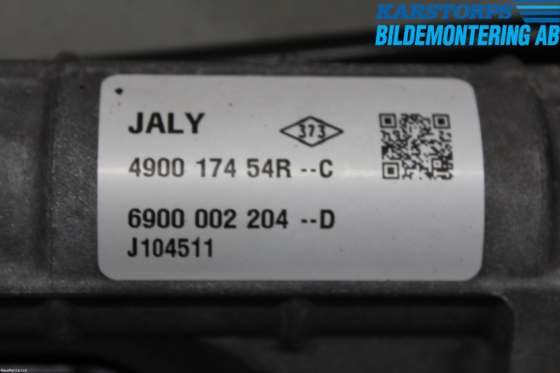 Dacia DOKKER 13- Styrväxel Servo -Snäcka