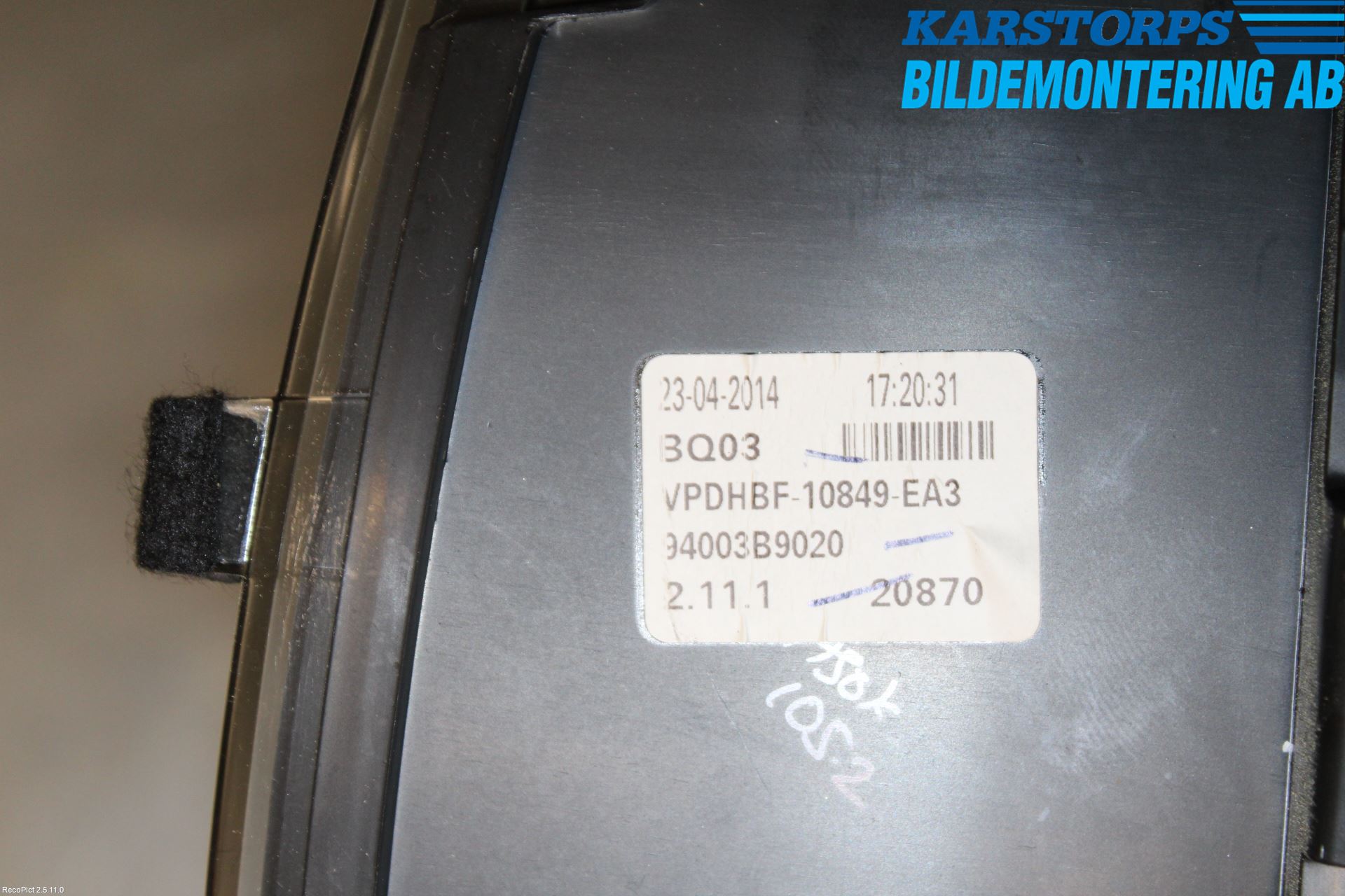 Hyundai i10 BA 14-16 Instrument Komb