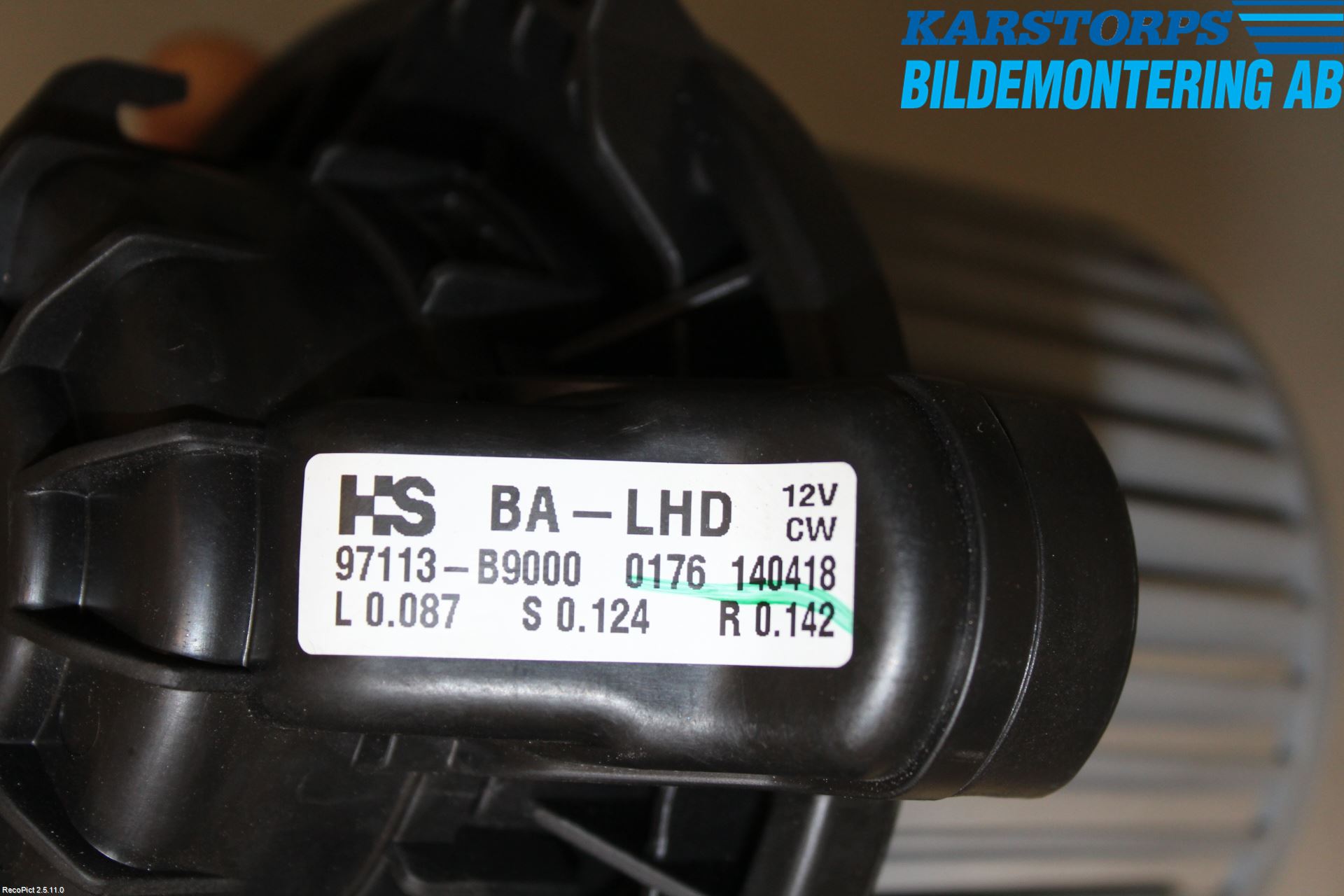 Hyundai i10 BA 14-16 Värmefläkt