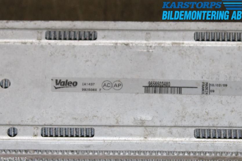 Peugeot 308 08-13 Laddluft-Intercooler Kyl