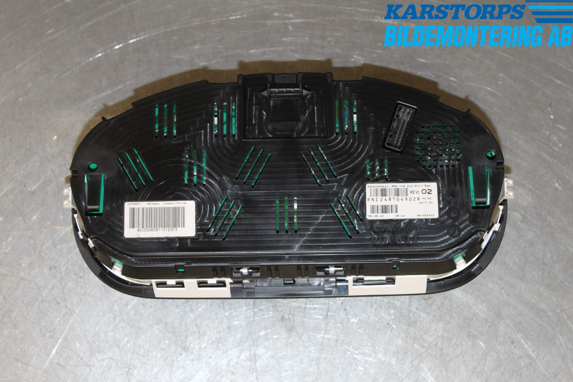 Renault MEGANE III 09-15 Instrument Komb