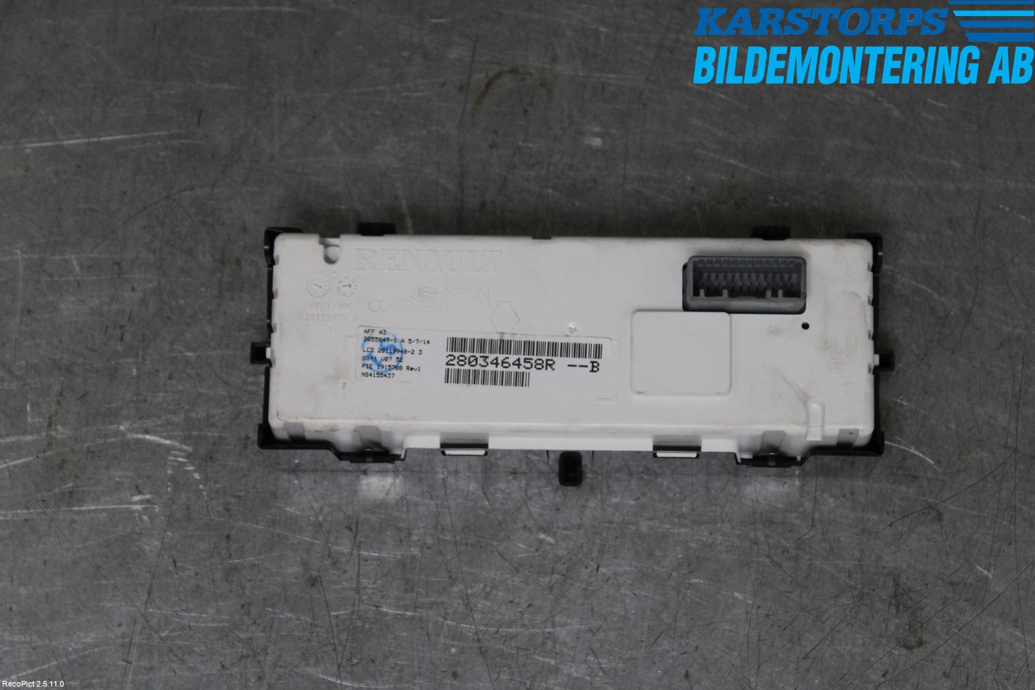 Renault MEGANE III 09-15 Kontrolldisplay