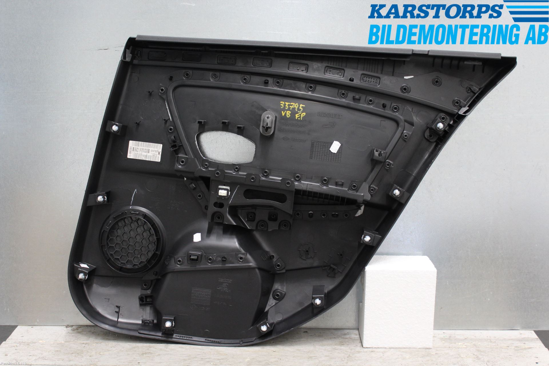 Renault MEGANE III 09-15 Dörrklädsel Vä