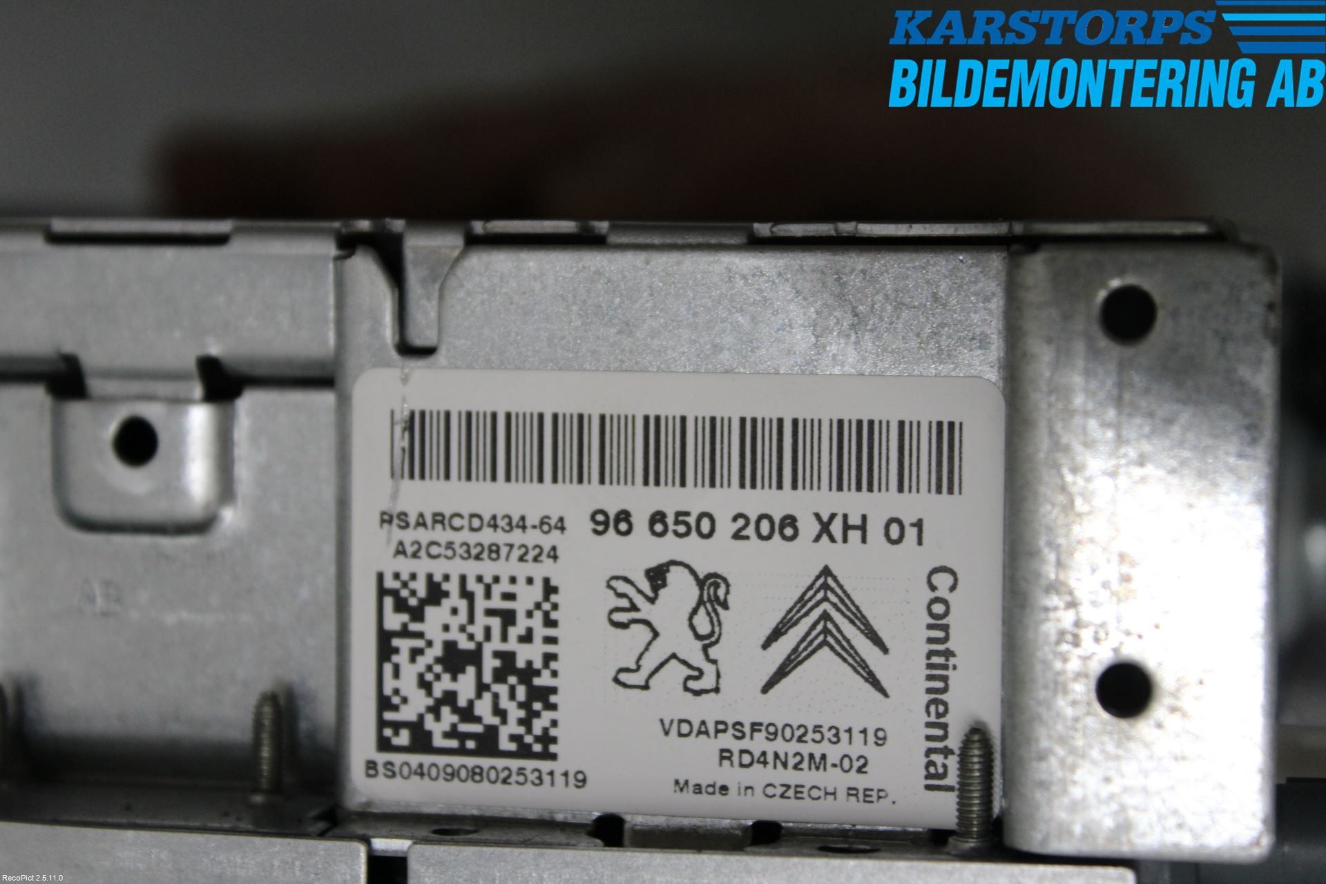 Peugeot 308 08-13 Cd Radio - Multimediapanel