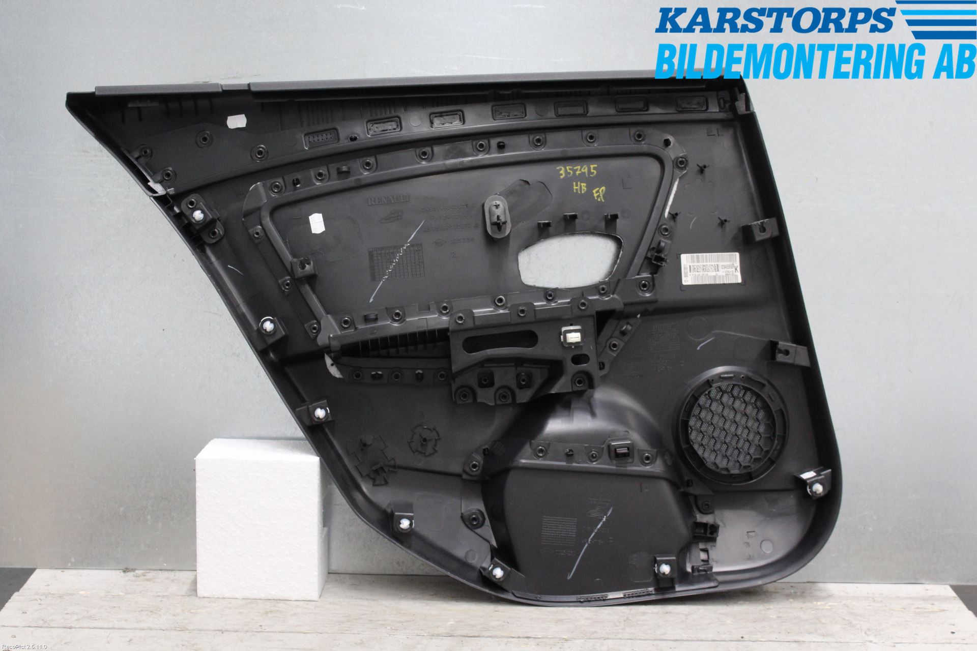 Renault MEGANE III 09-15 Dörrklädsel Hö